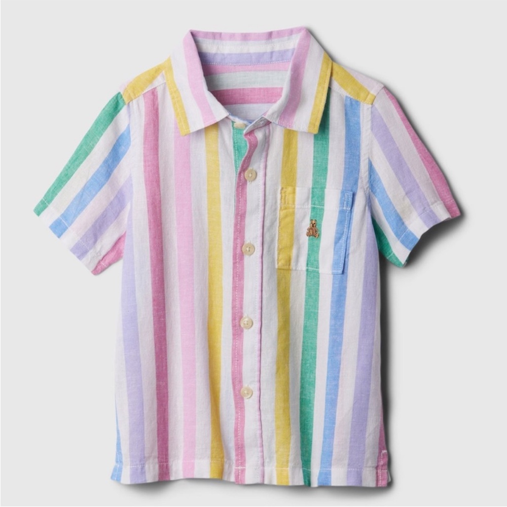 GAP Multicolor Striped Button Down Shirt